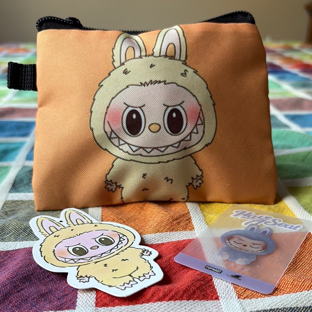 💛 LABUBU POUCH BUNFLE 💛 NWOT 💛